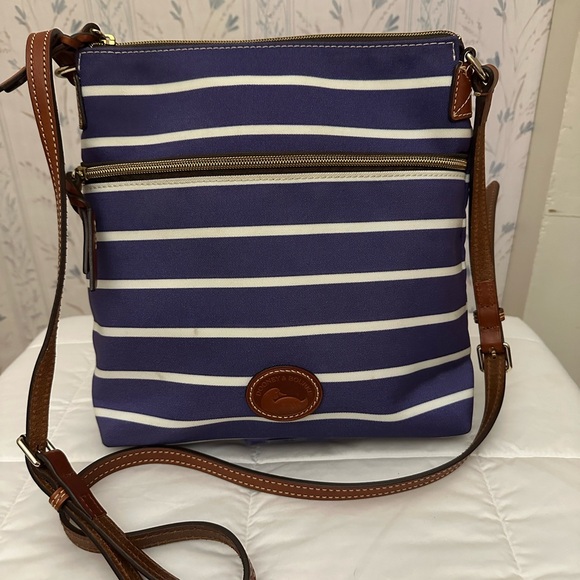 Dooney & Bourke Handbags - Dooney & Bourke Striped Canvas Crossbody